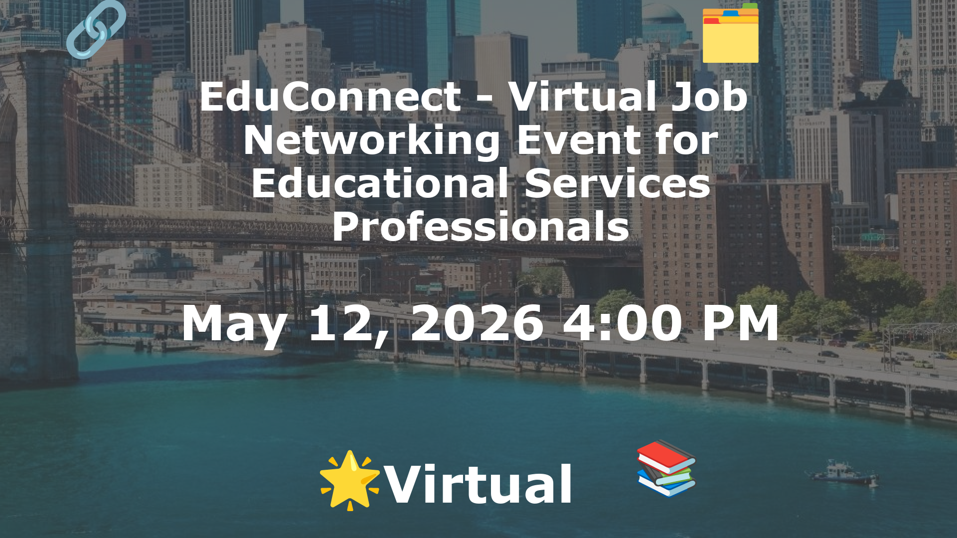 EduConnect - Virtual Job  Networking Event for Educational Services Professionals event image